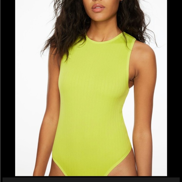 Dynamite Sabina Muscle Seamless Ribbed Bodysuit - Picture 3 of 12